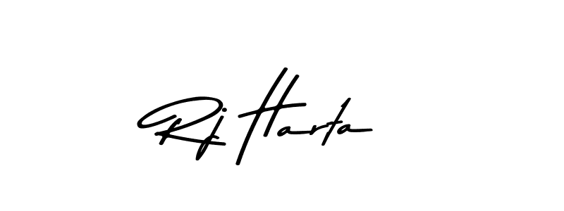 Rj Harta stylish signature style. Best Handwritten Sign (Asem Kandis PERSONAL USE) for my name. Handwritten Signature Collection Ideas for my name Rj Harta. Rj Harta signature style 9 images and pictures png