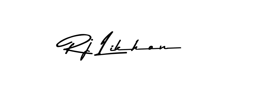 Design your own signature with our free online signature maker. With this signature software, you can create a handwritten (Asem Kandis PERSONAL USE) signature for name Rj Likhon. Rj Likhon signature style 9 images and pictures png