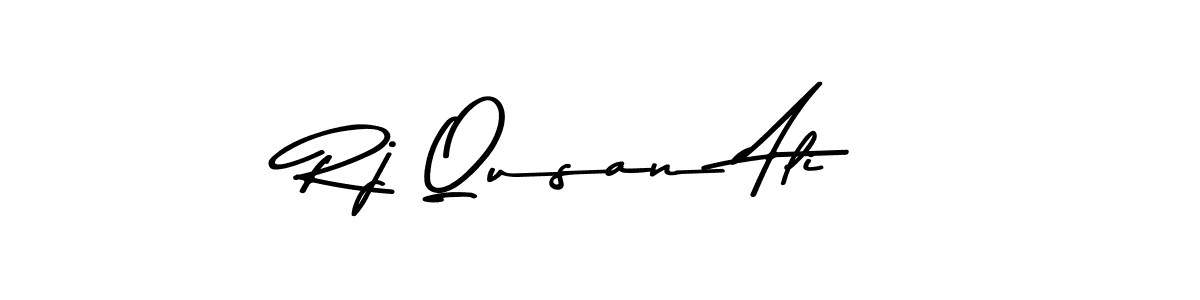 Design your own signature with our free online signature maker. With this signature software, you can create a handwritten (Asem Kandis PERSONAL USE) signature for name Rj Qusan Ali. Rj Qusan Ali signature style 9 images and pictures png