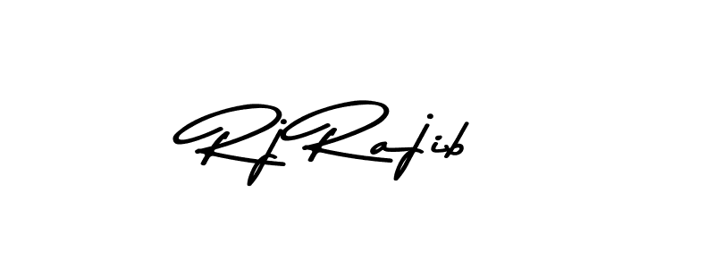 Design your own signature with our free online signature maker. With this signature software, you can create a handwritten (Asem Kandis PERSONAL USE) signature for name Rj Rajib. Rj Rajib signature style 9 images and pictures png