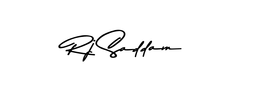 Also You can easily find your signature by using the search form. We will create Rj Saddam name handwritten signature images for you free of cost using Asem Kandis PERSONAL USE sign style. Rj Saddam signature style 9 images and pictures png