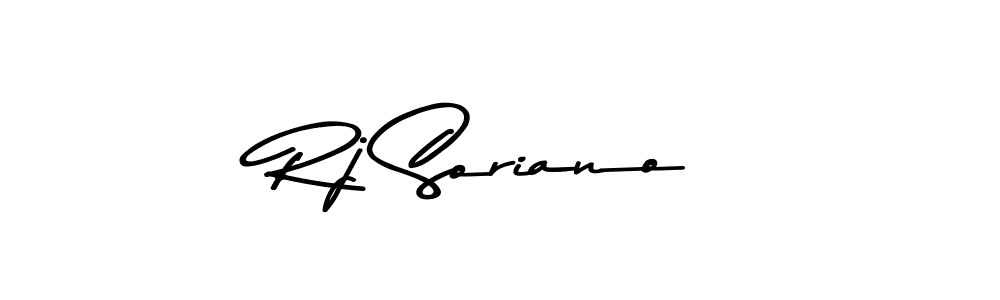 Design your own signature with our free online signature maker. With this signature software, you can create a handwritten (Asem Kandis PERSONAL USE) signature for name Rj Soriano. Rj Soriano signature style 9 images and pictures png