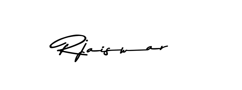 Rjaiswar stylish signature style. Best Handwritten Sign (Asem Kandis PERSONAL USE) for my name. Handwritten Signature Collection Ideas for my name Rjaiswar. Rjaiswar signature style 9 images and pictures png