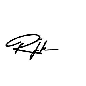 Asem Kandis PERSONAL USE is a professional signature style that is perfect for those who want to add a touch of class to their signature. It is also a great choice for those who want to make their signature more unique. Get Rjh name to fancy signature for free. Rjh signature style 9 images and pictures png