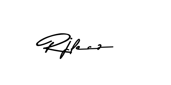 How to make Rjlecz name signature. Use Asem Kandis PERSONAL USE style for creating short signs online. This is the latest handwritten sign. Rjlecz signature style 9 images and pictures png