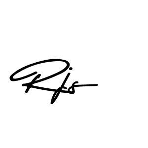 Design your own signature with our free online signature maker. With this signature software, you can create a handwritten (Asem Kandis PERSONAL USE) signature for name Rjs. Rjs signature style 9 images and pictures png