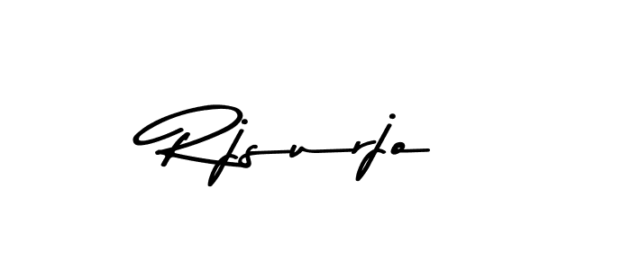 Create a beautiful signature design for name Rjsurjo. With this signature (Asem Kandis PERSONAL USE) fonts, you can make a handwritten signature for free. Rjsurjo signature style 9 images and pictures png