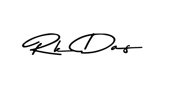 Create a beautiful signature design for name Rk Das. With this signature (Asem Kandis PERSONAL USE) fonts, you can make a handwritten signature for free. Rk Das signature style 9 images and pictures png