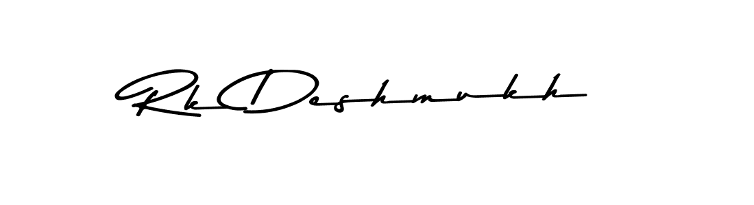 Also we have Rk Deshmukh name is the best signature style. Create professional handwritten signature collection using Asem Kandis PERSONAL USE autograph style. Rk Deshmukh signature style 9 images and pictures png