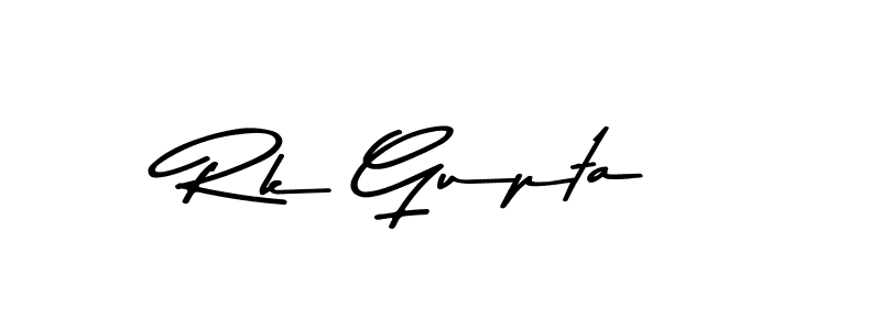 Make a beautiful signature design for name Rk Gupta. With this signature (Asem Kandis PERSONAL USE) style, you can create a handwritten signature for free. Rk Gupta signature style 9 images and pictures png