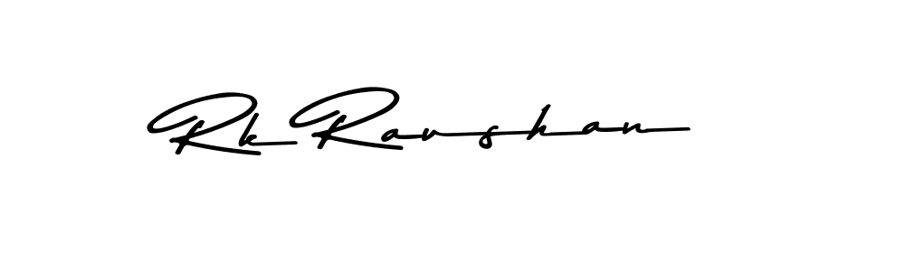 Rk Raushan stylish signature style. Best Handwritten Sign (Asem Kandis PERSONAL USE) for my name. Handwritten Signature Collection Ideas for my name Rk Raushan. Rk Raushan signature style 9 images and pictures png