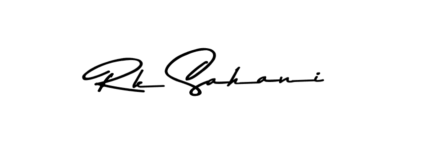 Rk Sahani stylish signature style. Best Handwritten Sign (Asem Kandis PERSONAL USE) for my name. Handwritten Signature Collection Ideas for my name Rk Sahani. Rk Sahani signature style 9 images and pictures png