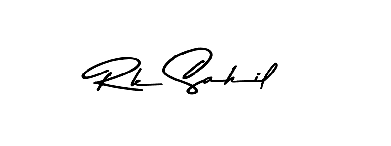 Rk Sahil stylish signature style. Best Handwritten Sign (Asem Kandis PERSONAL USE) for my name. Handwritten Signature Collection Ideas for my name Rk Sahil. Rk Sahil signature style 9 images and pictures png