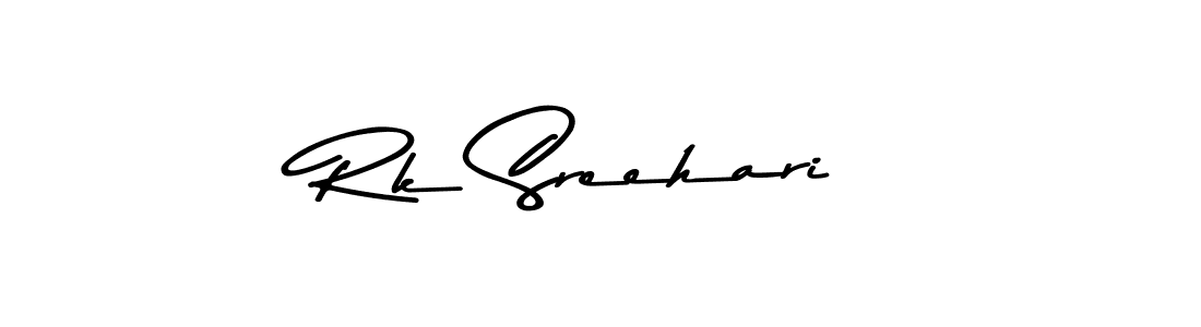 Use a signature maker to create a handwritten signature online. With this signature software, you can design (Asem Kandis PERSONAL USE) your own signature for name Rk Sreehari. Rk Sreehari signature style 9 images and pictures png