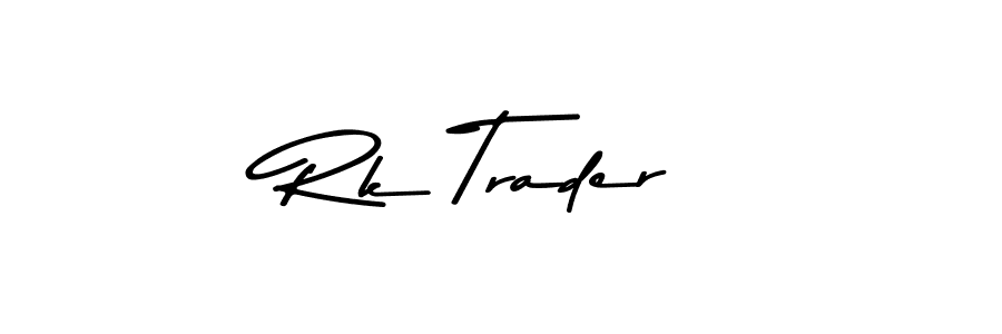 Design your own signature with our free online signature maker. With this signature software, you can create a handwritten (Asem Kandis PERSONAL USE) signature for name Rk Trader. Rk Trader signature style 9 images and pictures png