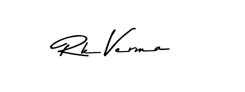 Rk Verma stylish signature style. Best Handwritten Sign (Asem Kandis PERSONAL USE) for my name. Handwritten Signature Collection Ideas for my name Rk Verma. Rk Verma signature style 9 images and pictures png