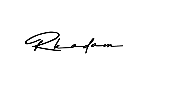 The best way (Asem Kandis PERSONAL USE) to make a short signature is to pick only two or three words in your name. The name Rkadam include a total of six letters. For converting this name. Rkadam signature style 9 images and pictures png