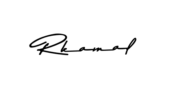 Create a beautiful signature design for name Rkamal. With this signature (Asem Kandis PERSONAL USE) fonts, you can make a handwritten signature for free. Rkamal signature style 9 images and pictures png