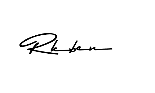 How to make Rkben signature? Asem Kandis PERSONAL USE is a professional autograph style. Create handwritten signature for Rkben name. Rkben signature style 9 images and pictures png