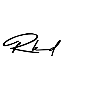Make a beautiful signature design for name Rkd. With this signature (Asem Kandis PERSONAL USE) style, you can create a handwritten signature for free. Rkd signature style 9 images and pictures png