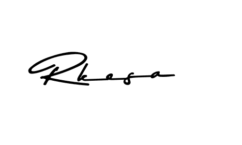 Create a beautiful signature design for name Rkesa. With this signature (Asem Kandis PERSONAL USE) fonts, you can make a handwritten signature for free. Rkesa signature style 9 images and pictures png