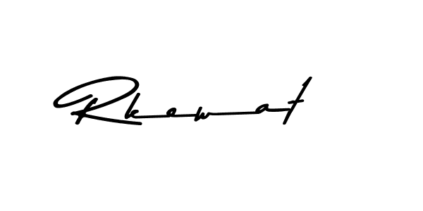 How to make Rkewat name signature. Use Asem Kandis PERSONAL USE style for creating short signs online. This is the latest handwritten sign. Rkewat signature style 9 images and pictures png