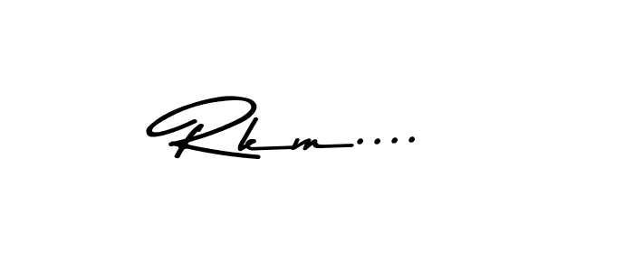 Similarly Asem Kandis PERSONAL USE is the best handwritten signature design. Signature creator online .You can use it as an online autograph creator for name Rkm..... Rkm.... signature style 9 images and pictures png