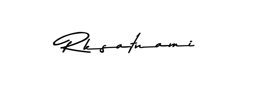Make a short Rksatnami signature style. Manage your documents anywhere anytime using Asem Kandis PERSONAL USE. Create and add eSignatures, submit forms, share and send files easily. Rksatnami signature style 9 images and pictures png