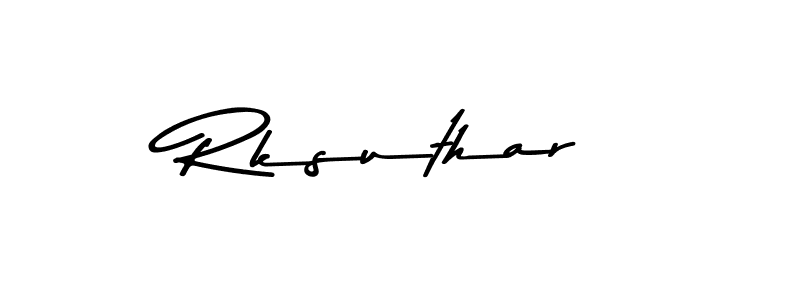 Use a signature maker to create a handwritten signature online. With this signature software, you can design (Asem Kandis PERSONAL USE) your own signature for name Rksuthar. Rksuthar signature style 9 images and pictures png