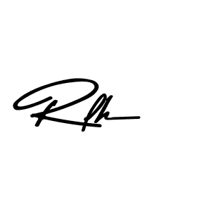 Design your own signature with our free online signature maker. With this signature software, you can create a handwritten (Asem Kandis PERSONAL USE) signature for name Rlh. Rlh signature style 9 images and pictures png