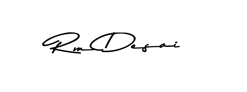 The best way (Asem Kandis PERSONAL USE) to make a short signature is to pick only two or three words in your name. The name Rm Desai include a total of six letters. For converting this name. Rm Desai signature style 9 images and pictures png