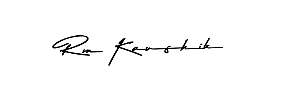 Make a beautiful signature design for name Rm Kaushik. Use this online signature maker to create a handwritten signature for free. Rm Kaushik signature style 9 images and pictures png