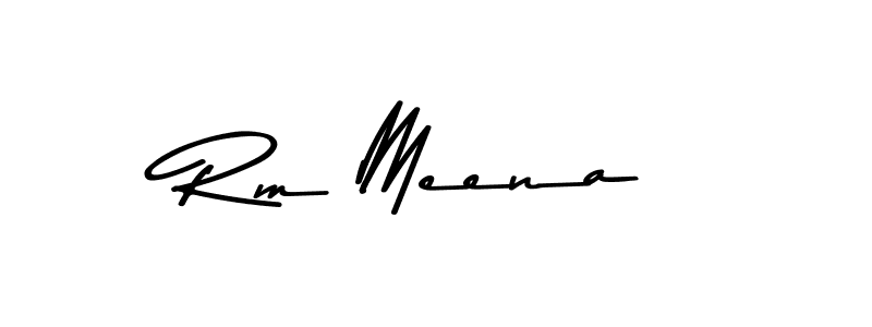 Make a beautiful signature design for name Rm Meena. With this signature (Asem Kandis PERSONAL USE) style, you can create a handwritten signature for free. Rm Meena signature style 9 images and pictures png