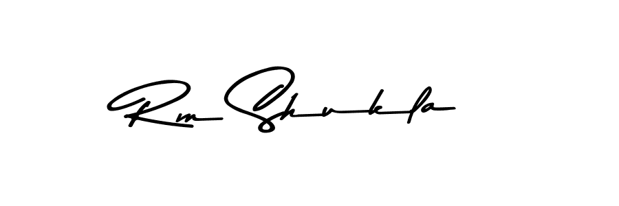 Use a signature maker to create a handwritten signature online. With this signature software, you can design (Asem Kandis PERSONAL USE) your own signature for name Rm Shukla. Rm Shukla signature style 9 images and pictures png