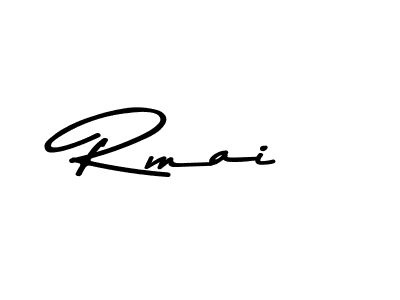 Create a beautiful signature design for name Rmai. With this signature (Asem Kandis PERSONAL USE) fonts, you can make a handwritten signature for free. Rmai signature style 9 images and pictures png