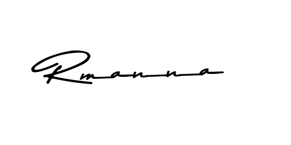 Design your own signature with our free online signature maker. With this signature software, you can create a handwritten (Asem Kandis PERSONAL USE) signature for name Rmanna. Rmanna signature style 9 images and pictures png