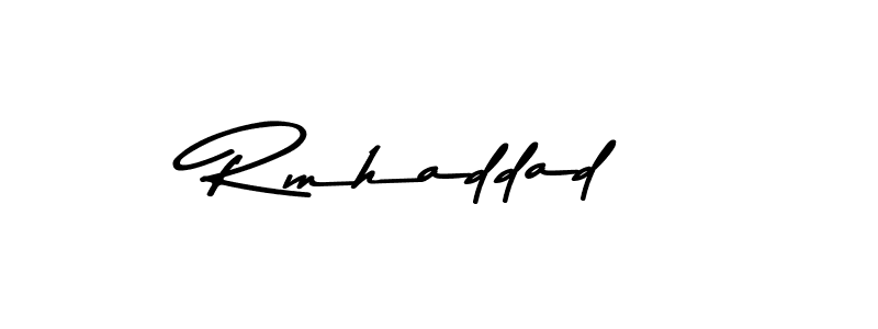 Use a signature maker to create a handwritten signature online. With this signature software, you can design (Asem Kandis PERSONAL USE) your own signature for name Rmhaddad. Rmhaddad signature style 9 images and pictures png