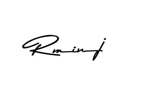 Similarly Asem Kandis PERSONAL USE is the best handwritten signature design. Signature creator online .You can use it as an online autograph creator for name Rminj. Rminj signature style 9 images and pictures png