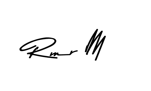 if you are searching for the best signature style for your name Rmr M. so please give up your signature search. here we have designed multiple signature styles  using Asem Kandis PERSONAL USE. Rmr M signature style 9 images and pictures png