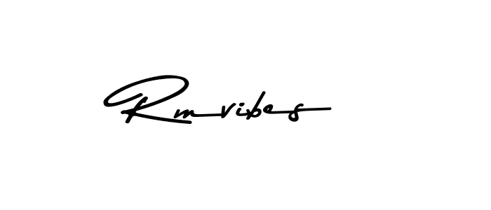 Make a beautiful signature design for name Rmvibes. With this signature (Asem Kandis PERSONAL USE) style, you can create a handwritten signature for free. Rmvibes signature style 9 images and pictures png