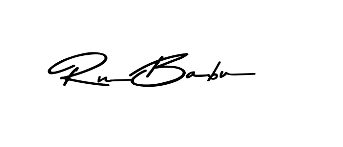 Asem Kandis PERSONAL USE is a professional signature style that is perfect for those who want to add a touch of class to their signature. It is also a great choice for those who want to make their signature more unique. Get Rn Babu name to fancy signature for free. Rn Babu signature style 9 images and pictures png