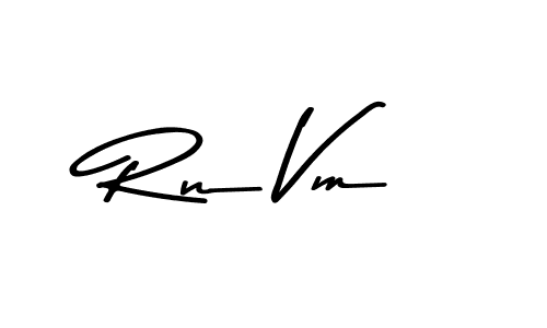 How to make Rn Vm name signature. Use Asem Kandis PERSONAL USE style for creating short signs online. This is the latest handwritten sign. Rn Vm signature style 9 images and pictures png