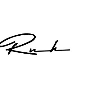 Also we have Rnh name is the best signature style. Create professional handwritten signature collection using Asem Kandis PERSONAL USE autograph style. Rnh signature style 9 images and pictures png