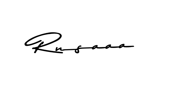 How to make Rnsaaa name signature. Use Asem Kandis PERSONAL USE style for creating short signs online. This is the latest handwritten sign. Rnsaaa signature style 9 images and pictures png