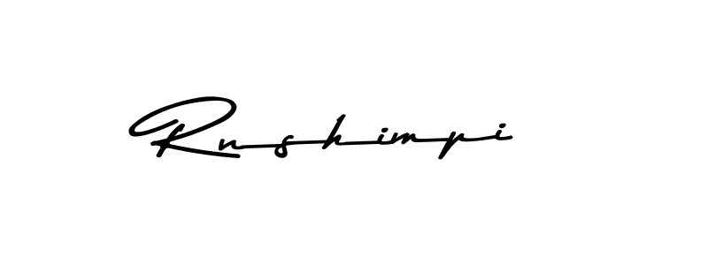 The best way (Asem Kandis PERSONAL USE) to make a short signature is to pick only two or three words in your name. The name Rnshimpi include a total of six letters. For converting this name. Rnshimpi signature style 9 images and pictures png