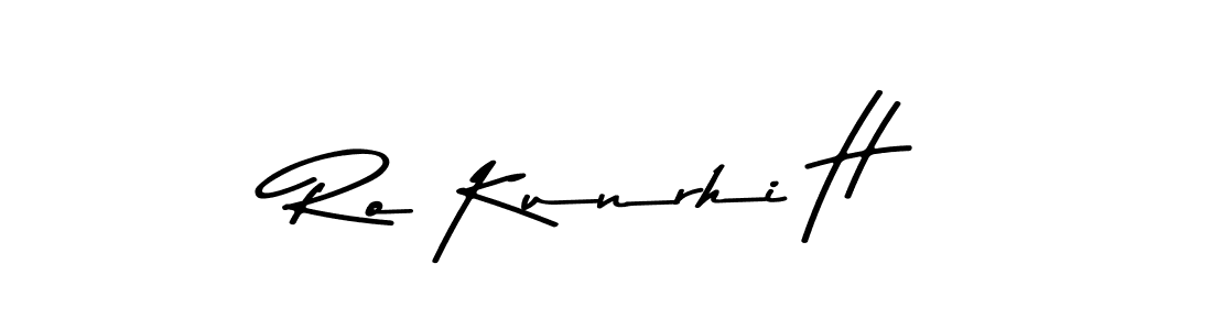 Similarly Asem Kandis PERSONAL USE is the best handwritten signature design. Signature creator online .You can use it as an online autograph creator for name Ro Kunrhi H. Ro Kunrhi H signature style 9 images and pictures png