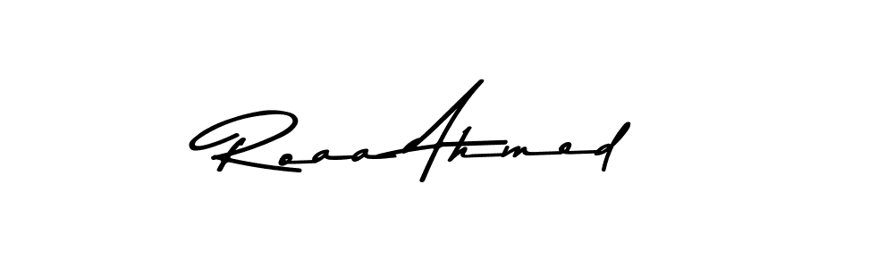 Use a signature maker to create a handwritten signature online. With this signature software, you can design (Asem Kandis PERSONAL USE) your own signature for name Roaa Ahmed. Roaa Ahmed signature style 9 images and pictures png