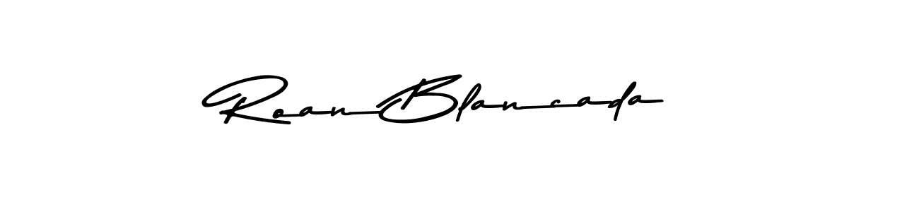 Design your own signature with our free online signature maker. With this signature software, you can create a handwritten (Asem Kandis PERSONAL USE) signature for name Roan Blancada. Roan Blancada signature style 9 images and pictures png