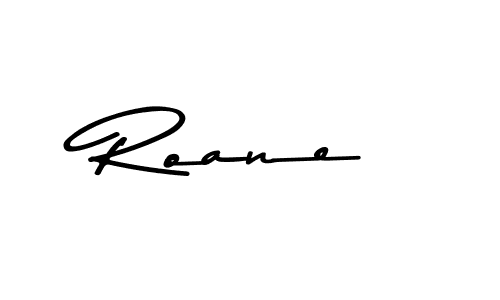 How to make Roane name signature. Use Asem Kandis PERSONAL USE style for creating short signs online. This is the latest handwritten sign. Roane signature style 9 images and pictures png
