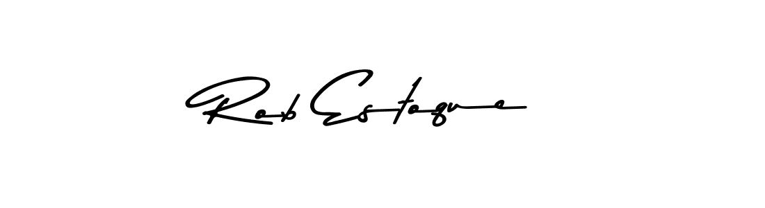 Create a beautiful signature design for name Rob Estoque. With this signature (Asem Kandis PERSONAL USE) fonts, you can make a handwritten signature for free. Rob Estoque signature style 9 images and pictures png